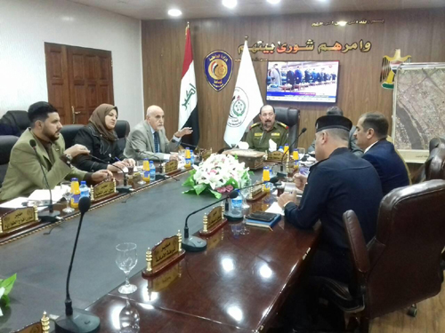 اجتماع تمهيدي بين مؤسسة بيت الحكمة وقيادة شرطة بغداد